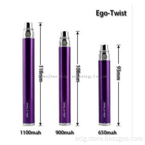 Factory wholesale eGo Twist, ego variable voltage battery